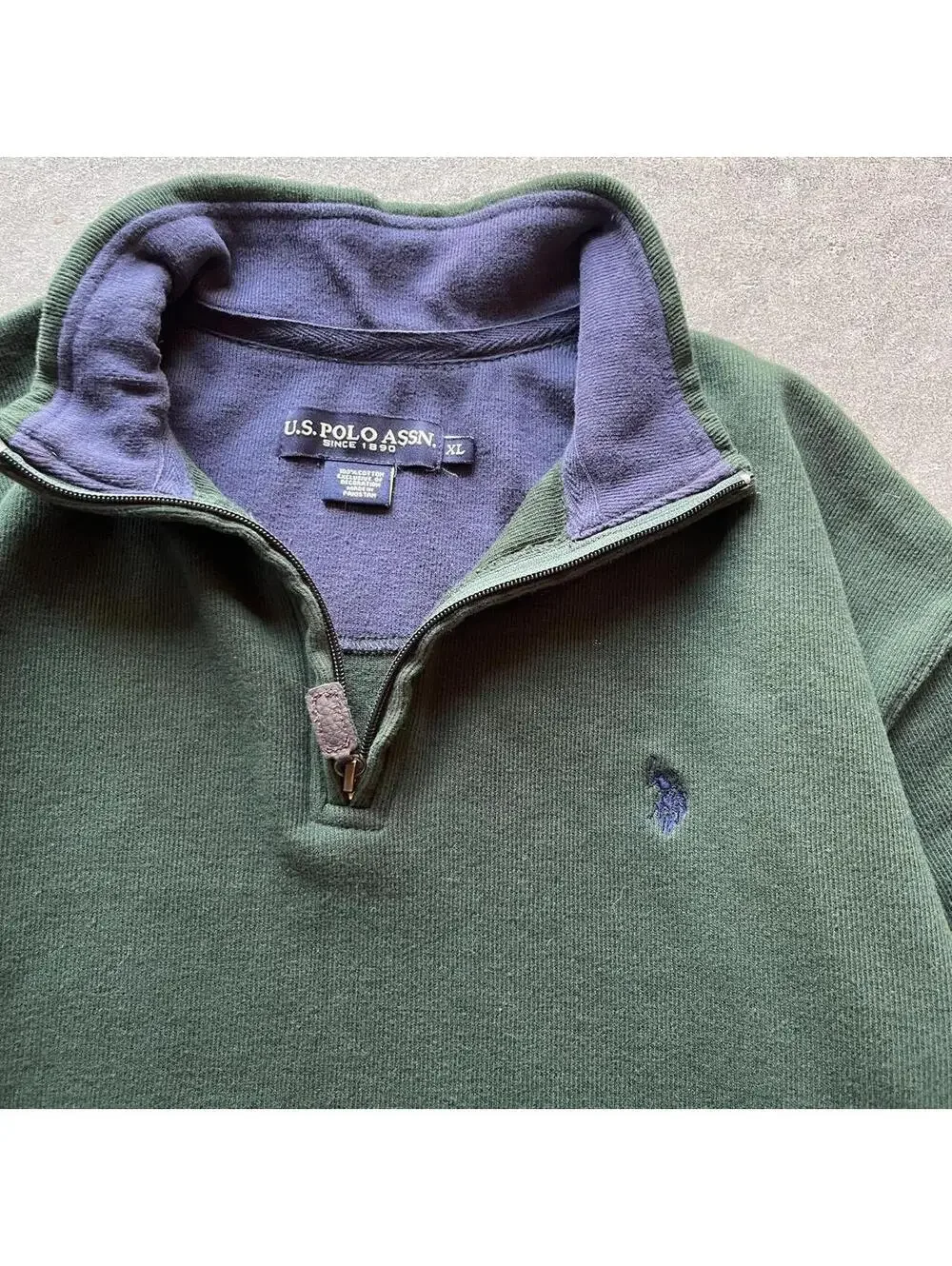 Vintage Y2K U.S. Polo Assn. Quarter Zip Sweatshirt
